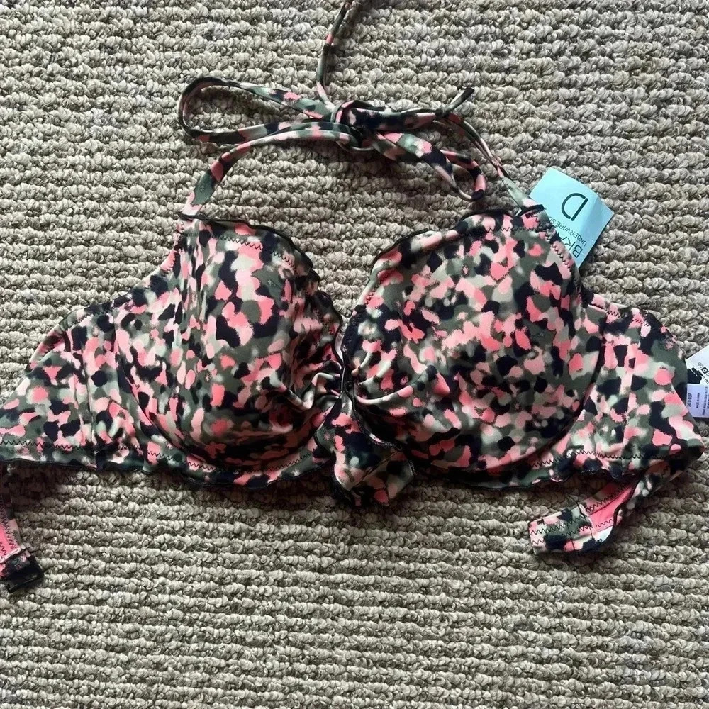 Camo bikini top.